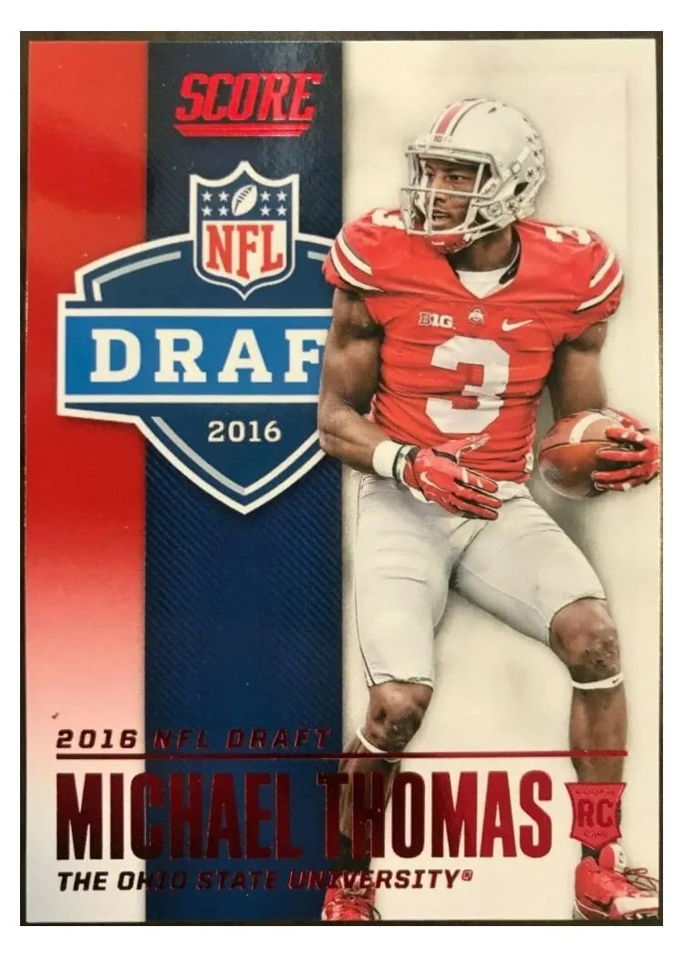 2016 Panini Score NFL Draft Michael Thomas Red #7 card