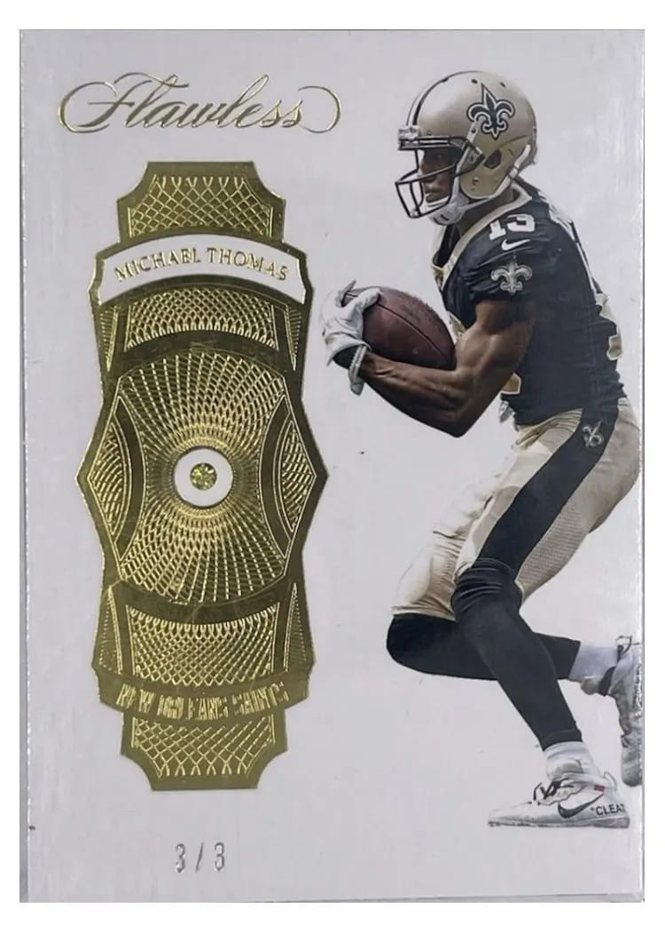 2017 Panini Flawless Michael Thomas Canary Yellow Diamond #63 card