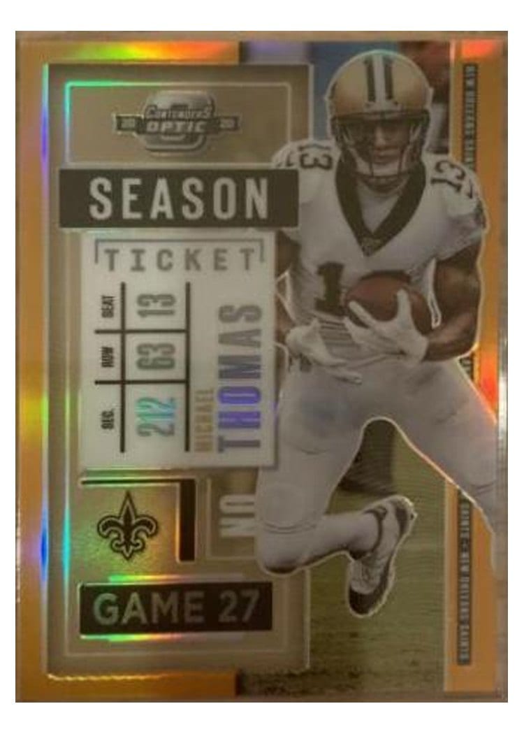 2020 Panini Contenders Optic Base Set Michael Thomas Orange #42 card