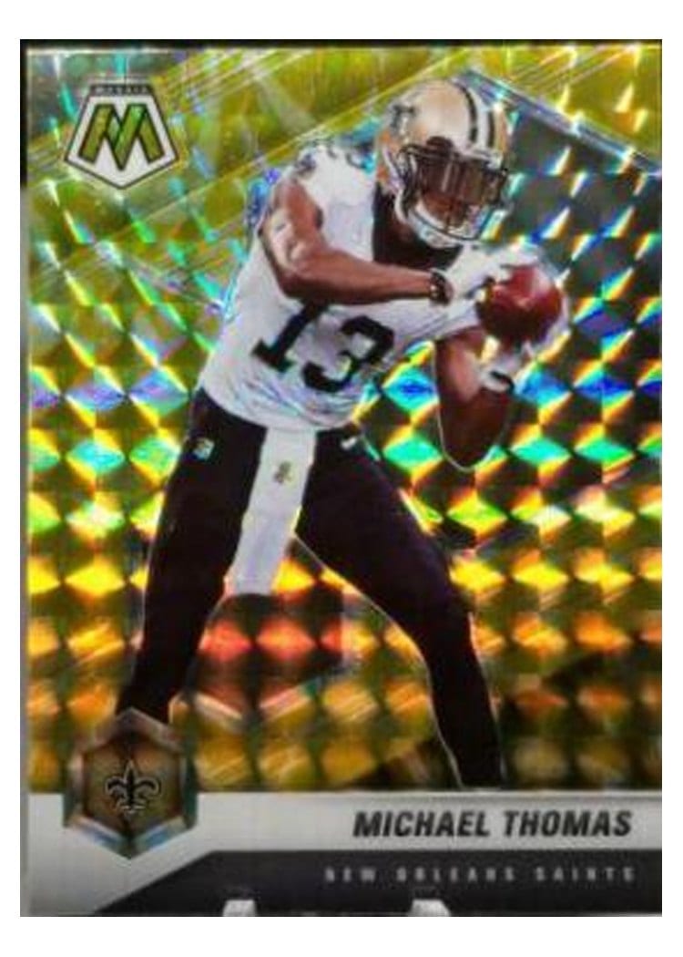 2021 Panini Mosaic Base Set Michael Thomas Reactive Yellow Mosaic #145 card