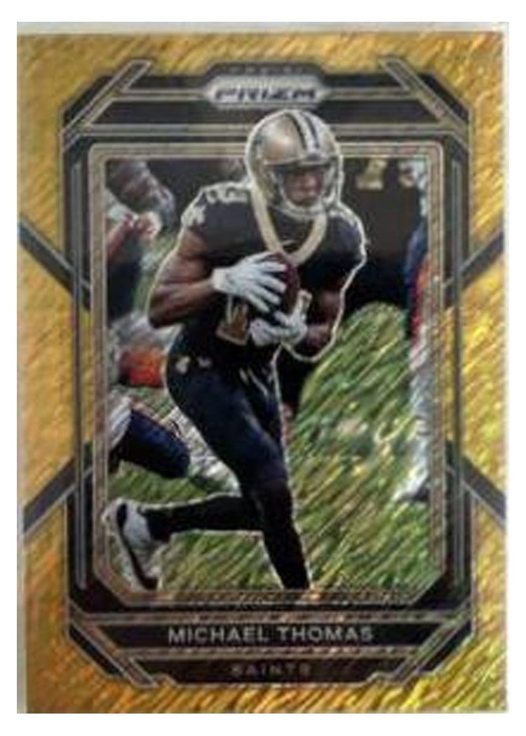2022 Panini Prizm Base Set Michael Thomas Gold Shimmer #209 card