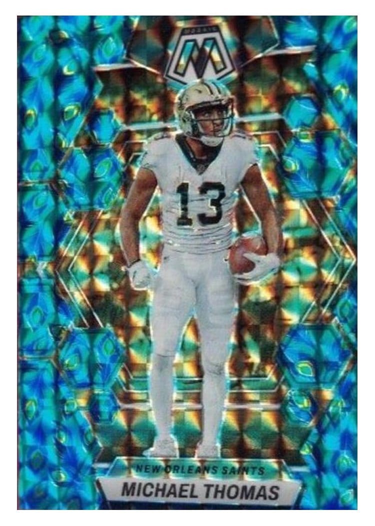 2023 Panini Mosaic Base Set Michael Thomas Choice Peacock #171 card