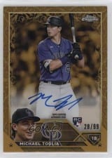 2023 Topps Gilded Collection Gold Etch Autographs Michael Toglia #CGA-MTO card