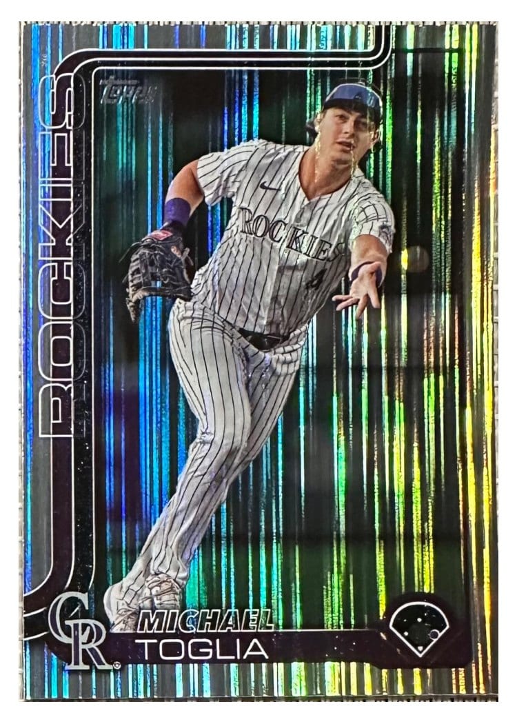2025 Topps Base Set Michael Toglia Tinsel #48 card