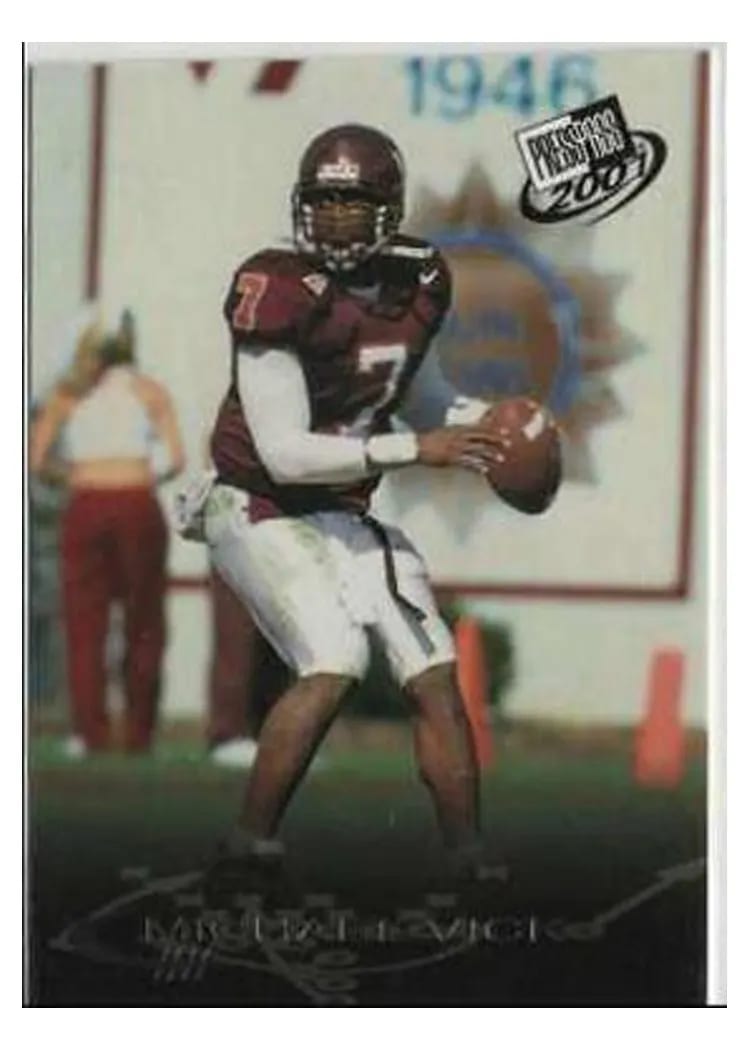 2001 Press Pass Michael Vick Checklist Torquers #1 card