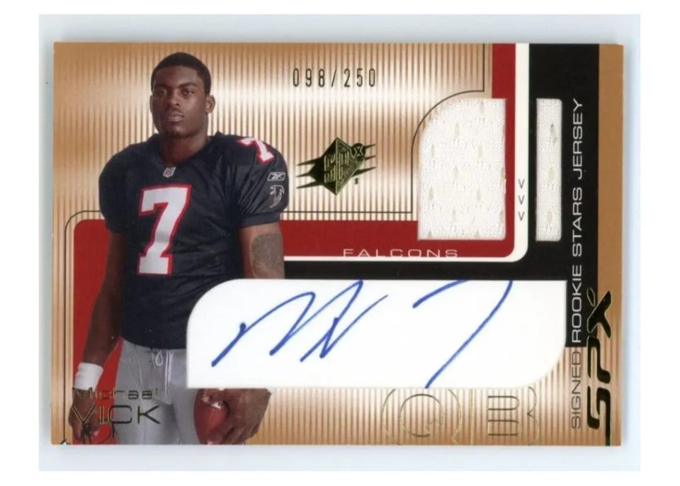2001 Spx Michael Vick #95 card