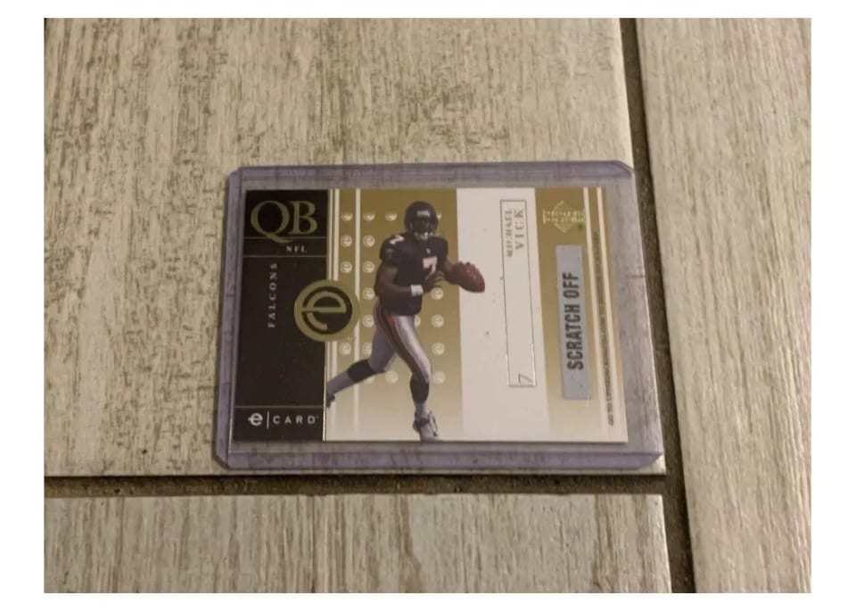 2001 Upper Deck E Card Michael Vick #E-MV card
