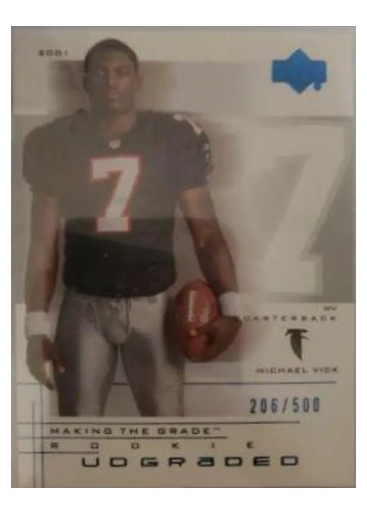2001 Upper Deck Graded Michael Vick #54 card