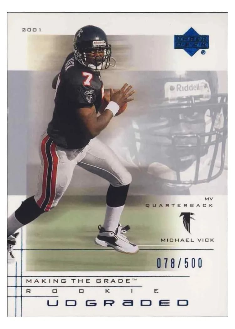 2001 Upper Deck Graded Michael Vick #54 card