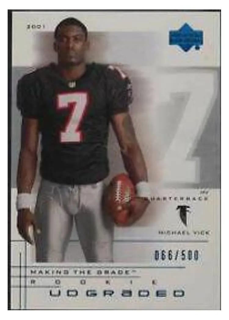 2001 Upper Deck Graded Michael Vick #54 card