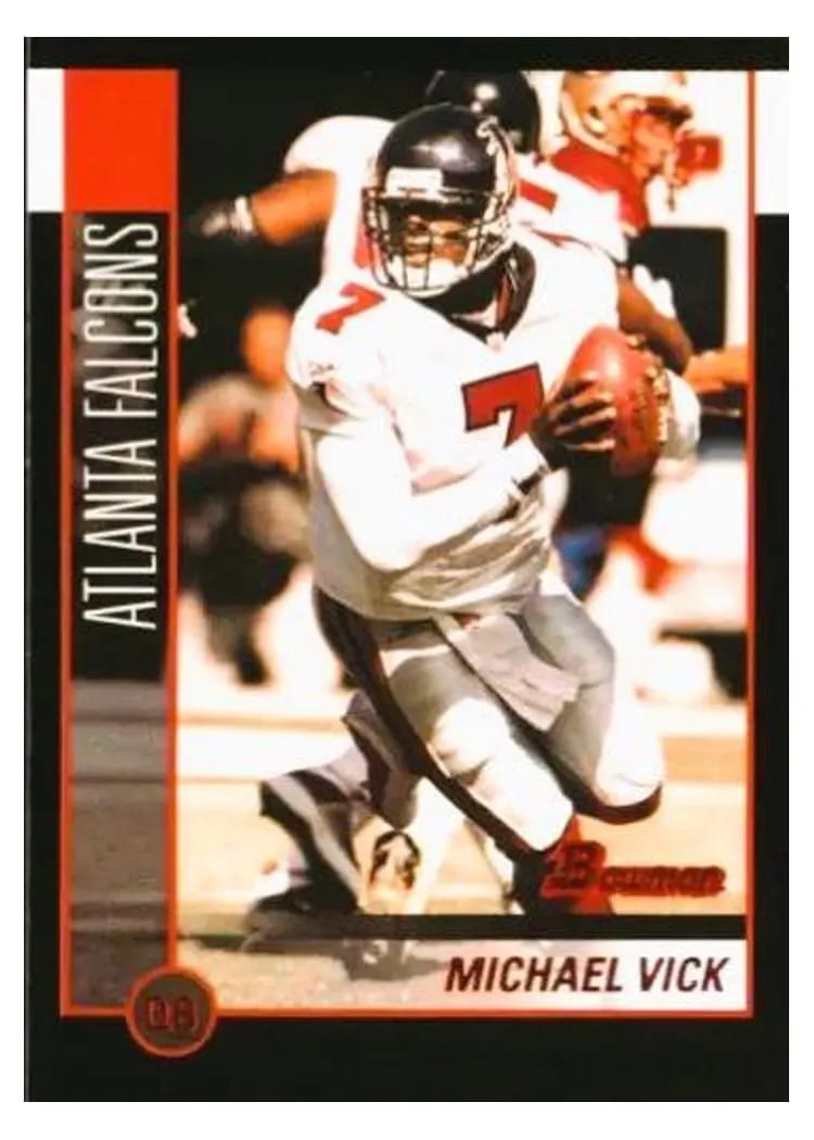 2002 Bowman Michael Vick #35 card