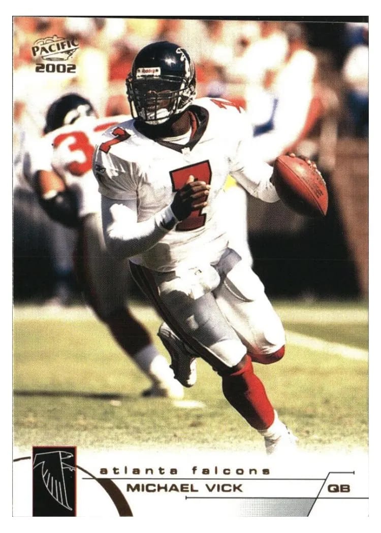 2002 Pacific Michael Vick #25 card