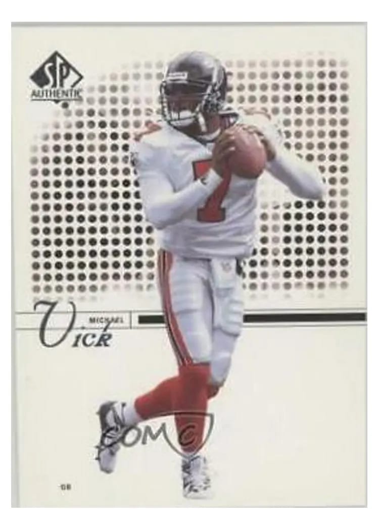2002 SP Authentic Michael Vick #56 card