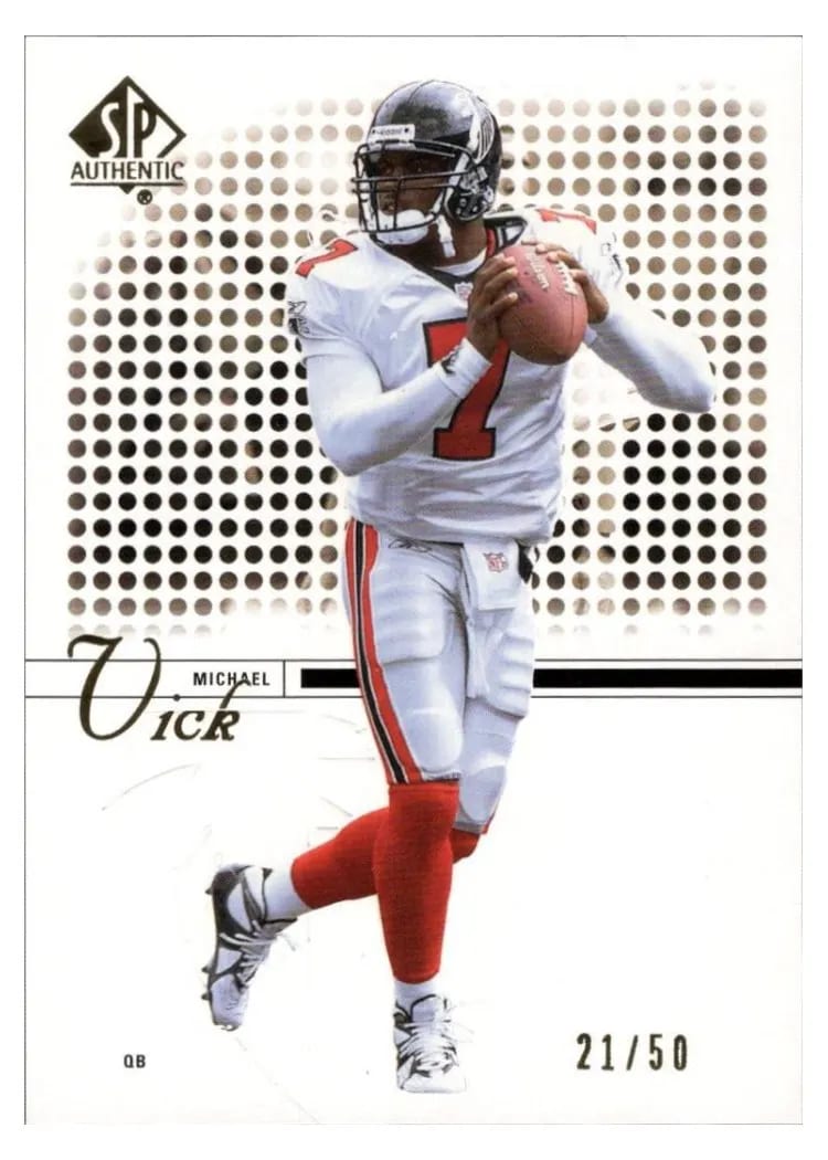2002 SP Authentic Michael Vick #56 card