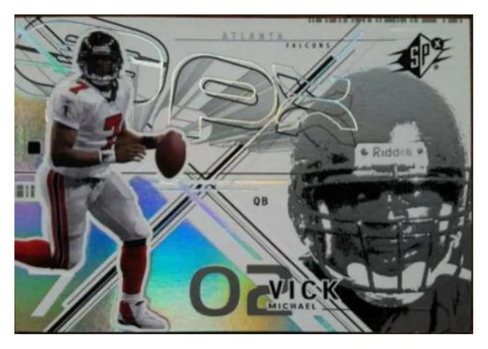 2002 Spx Michael Vick #70 card