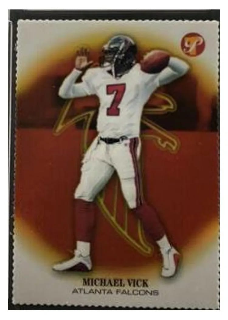 2002 Topps Pristine Michael Vick Gold Refractor #31 card