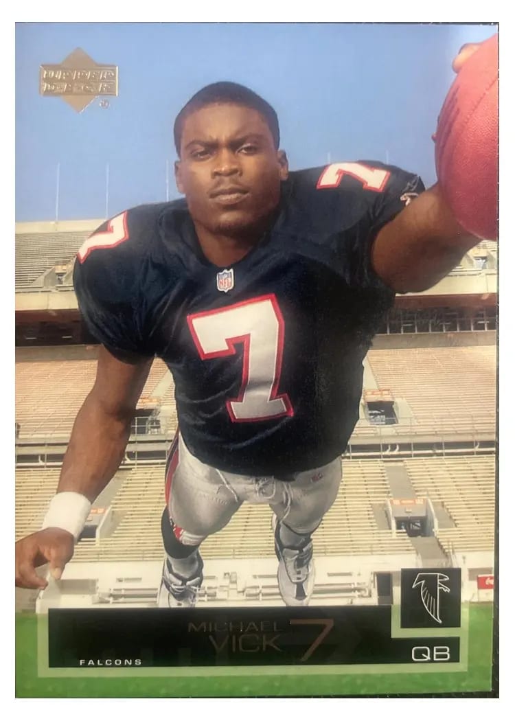 2002 Upper Deck Michael Vick #7 card