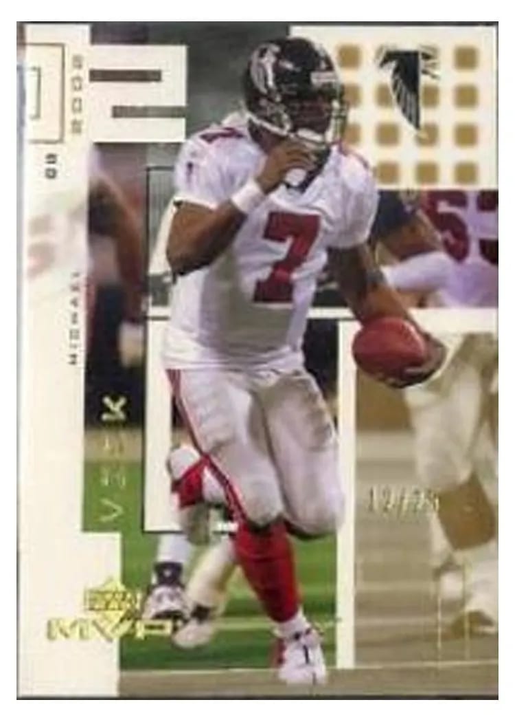 2002 Upper Deck MVP Michael Vick #10 card