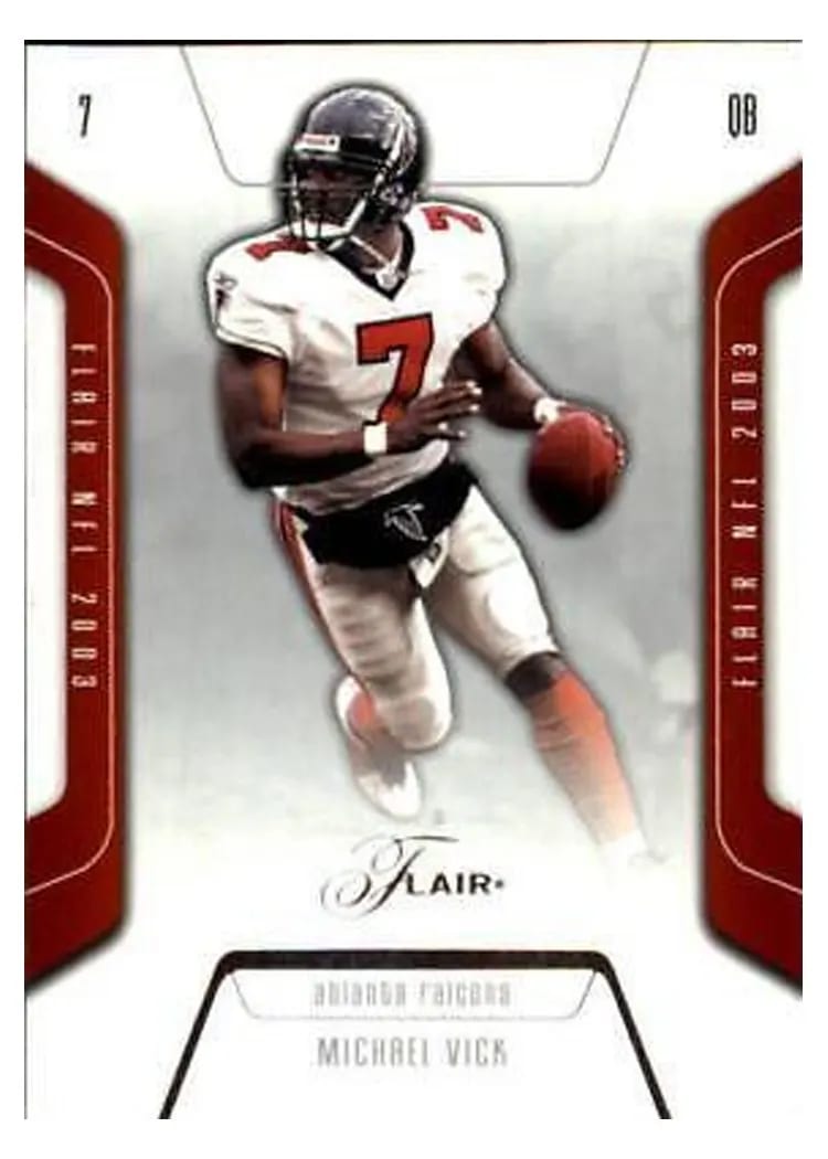 2003 Flair Michael Vick #7 card