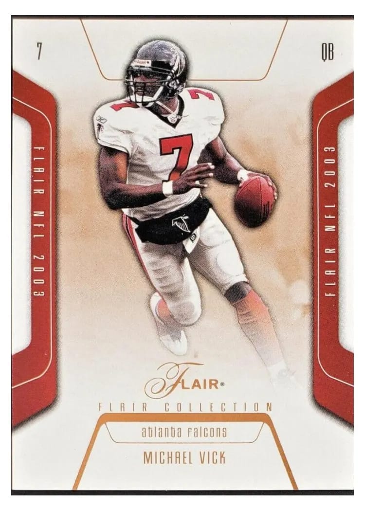 2003 Flair Michael Vick #7 card