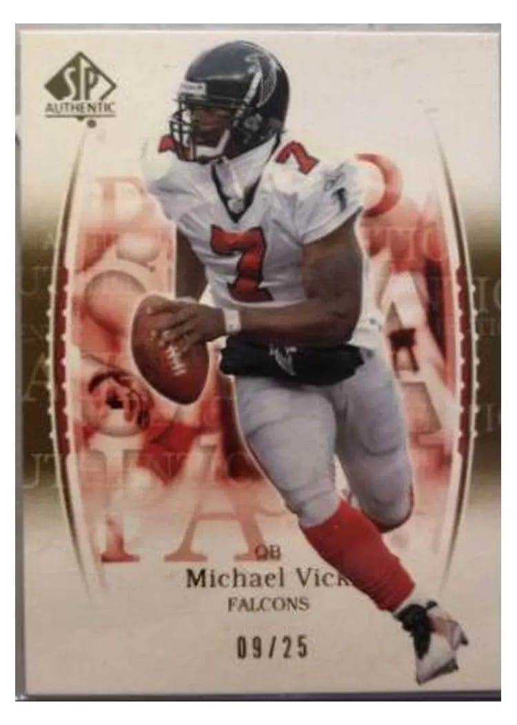 2003 SP Authentic Michael Vick #7 card