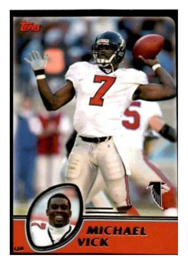 2003 Topps Michael Vick #1 card