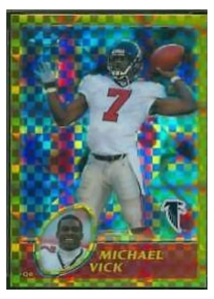 2003 Topps Chrome Michael Vick #1 card