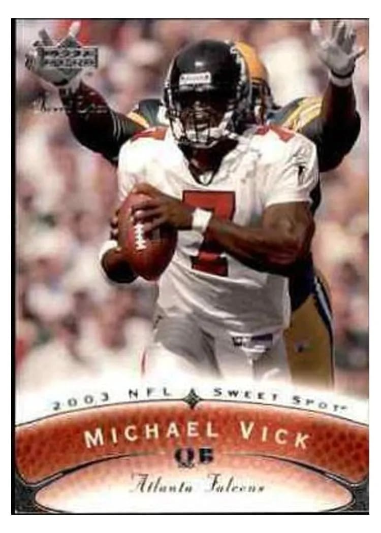 2003 Upper Deck Sweet Spot Michael Vick #7 card