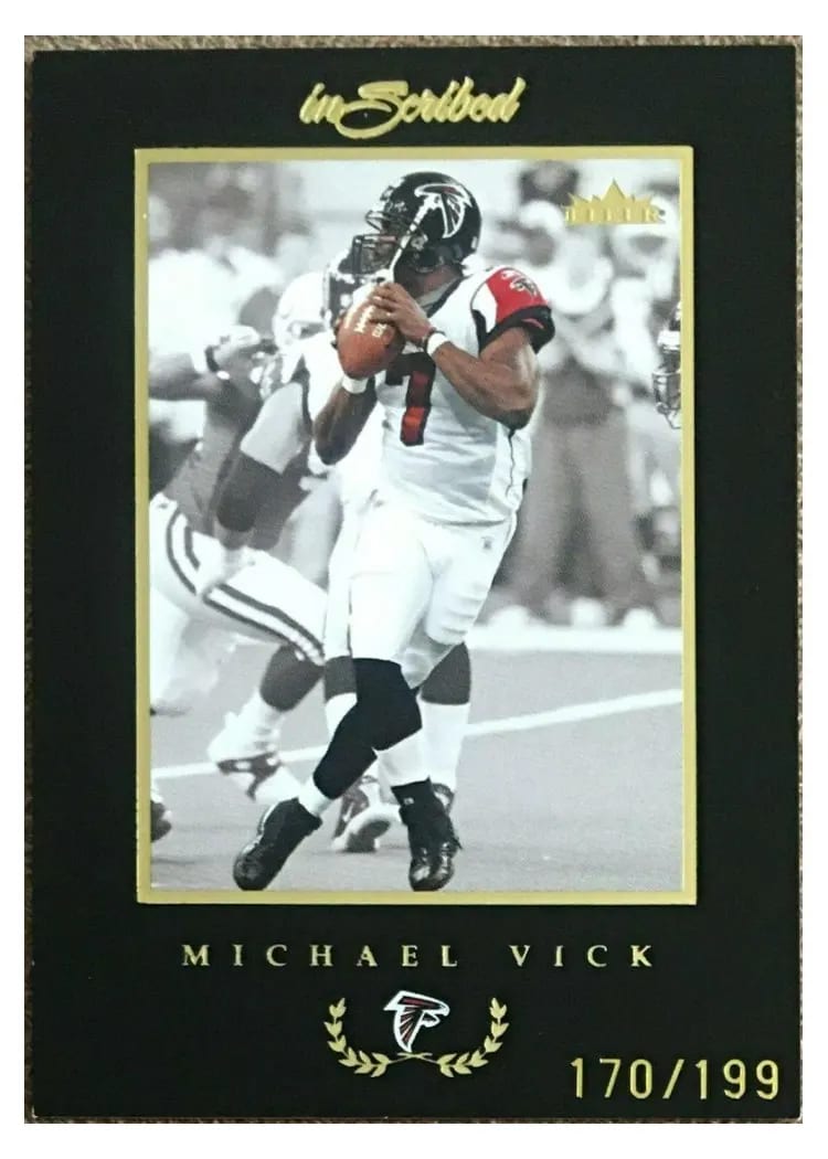 2004 Fleer Inscribed Michael Vick #25 card