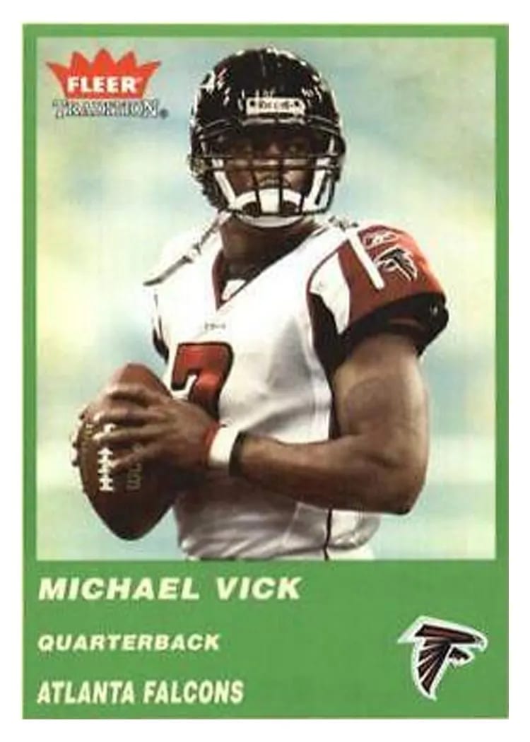 2004 Fleer Tradition Michael Vick #34 card