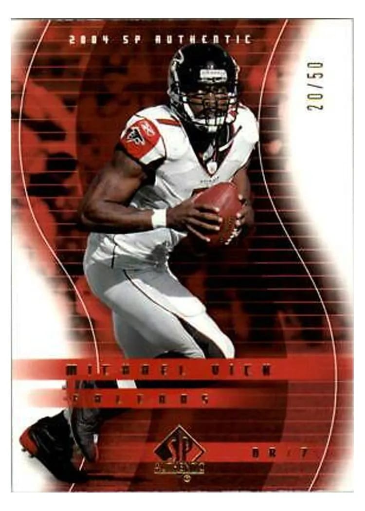2004 SP Authentic Michael Vick #3 card