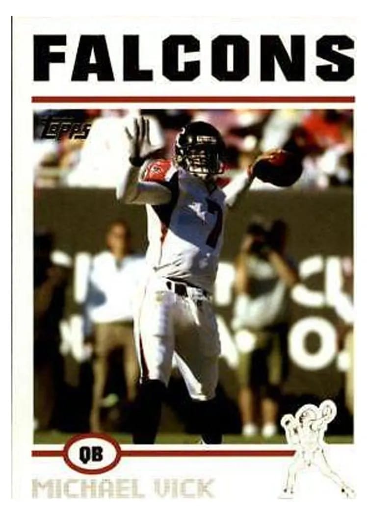 2004 Topps Michael Vick #25 card