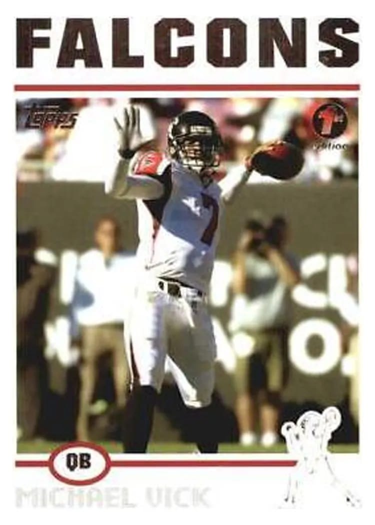 2004 Topps Michael Vick #25 card