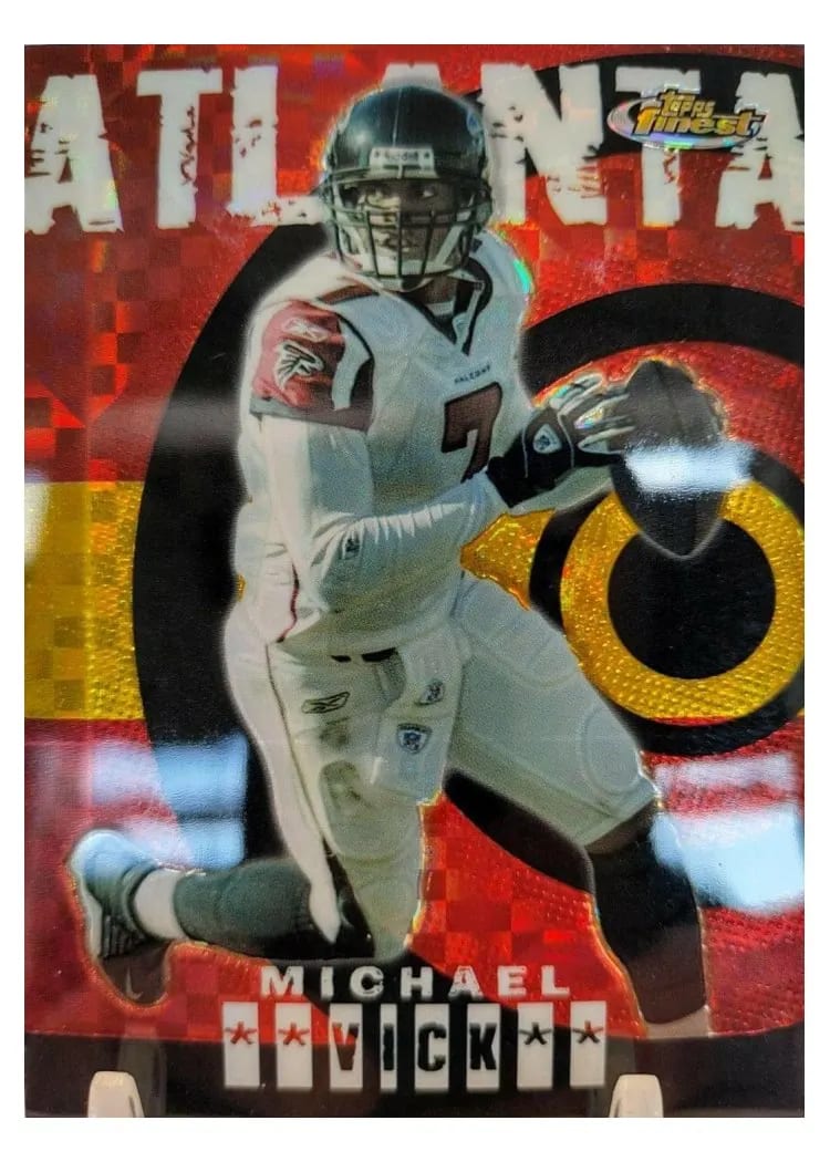2004 Topps Finest Michael Vick #25 card