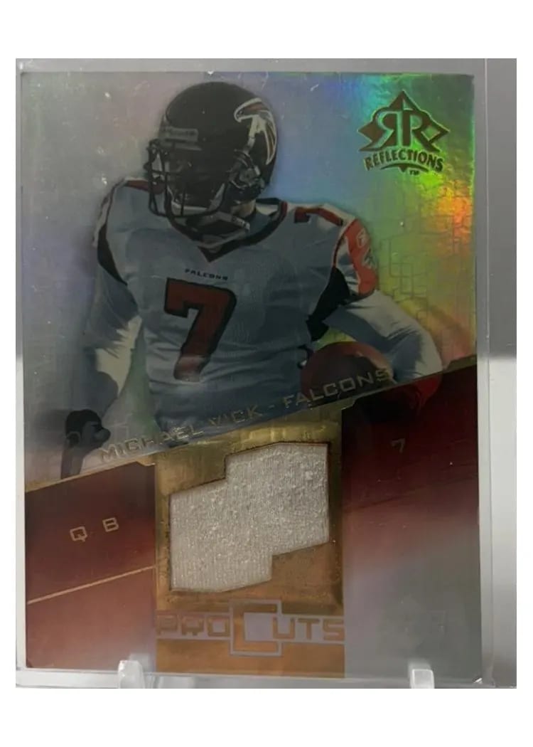 2004 Upper Deck Reflections Pro Cuts Michael Vick #PC-MV card