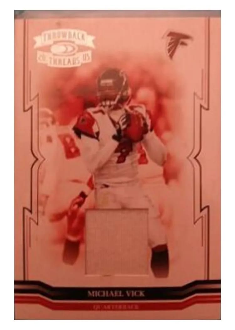 2005 Panini Donruss Throwback Threads Michael Vick #5 card