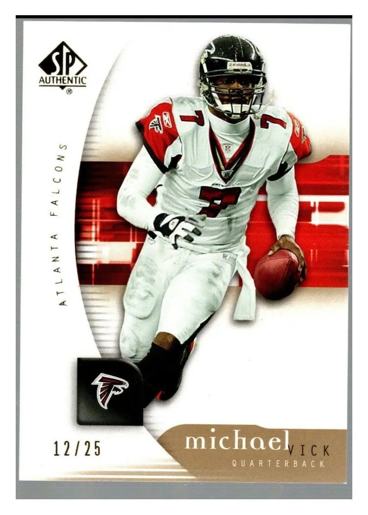 2005 SP Authentic Michael Vick #4 card