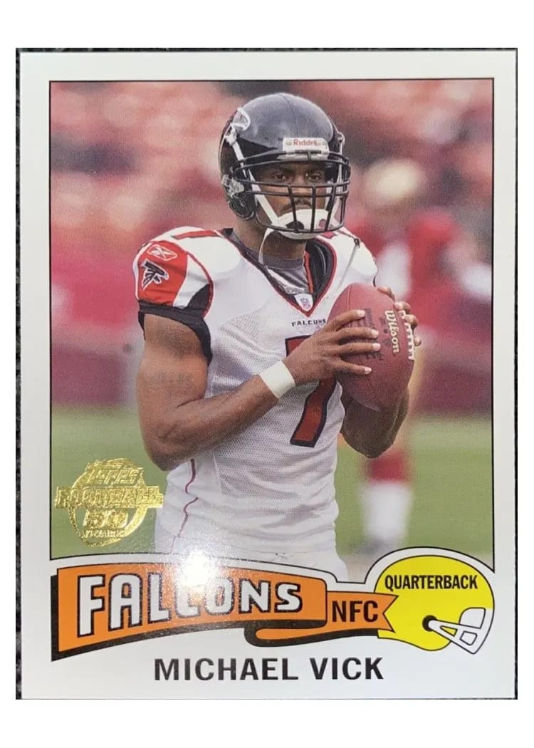 2005 Topps Throwback Michael Vick #TB20 card