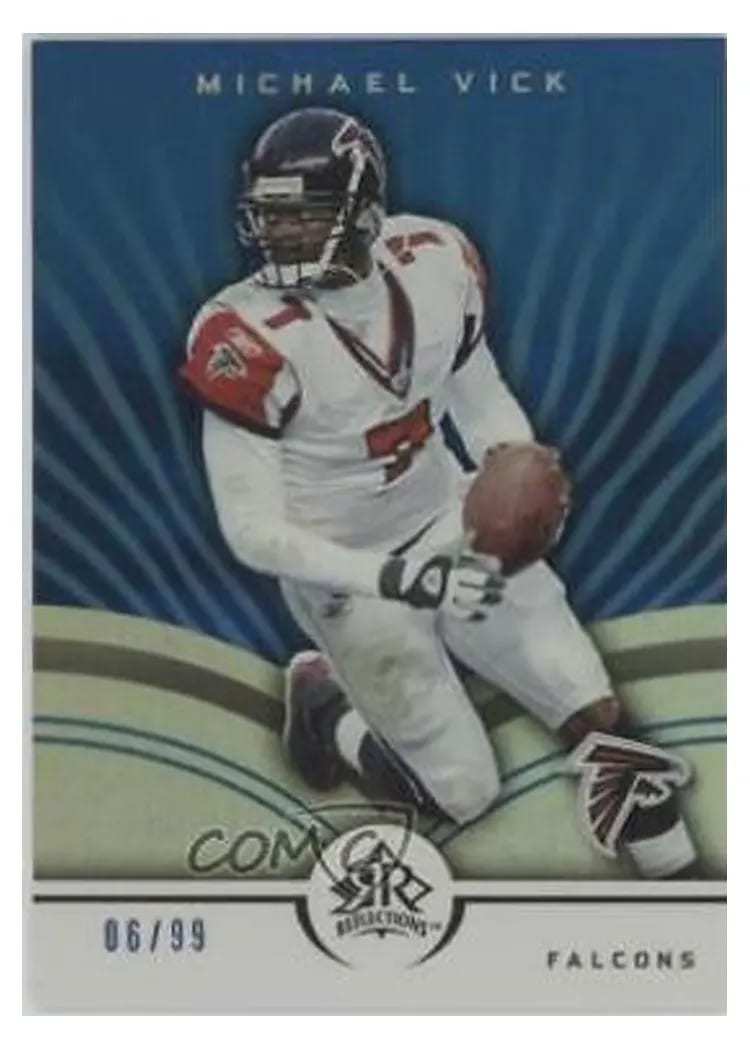 2005 Upper Deck Reflections Michael Vick #4 card