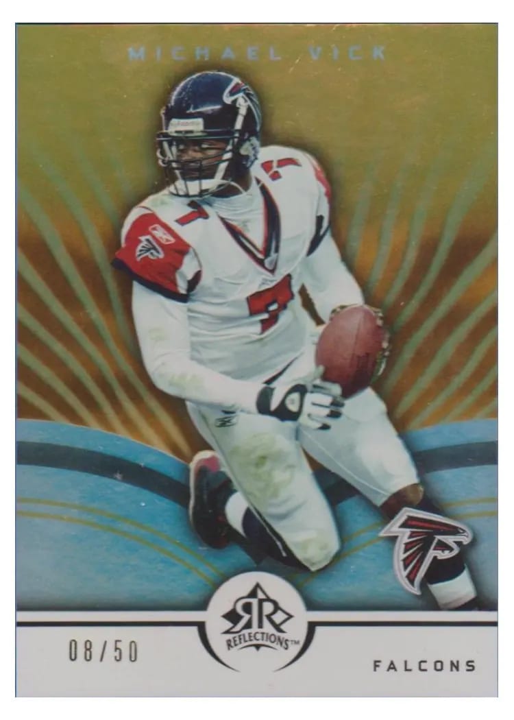2005 Upper Deck Reflections Michael Vick #4 card