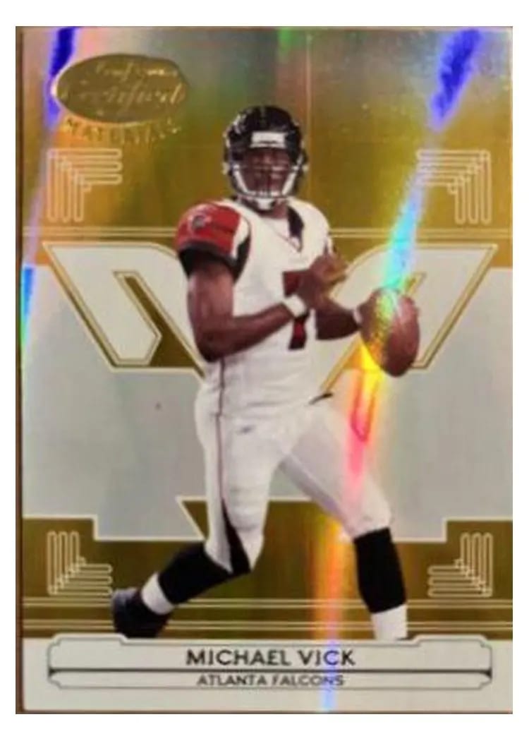 2006 Leaf Certified Materials Michael Vick #8 card
