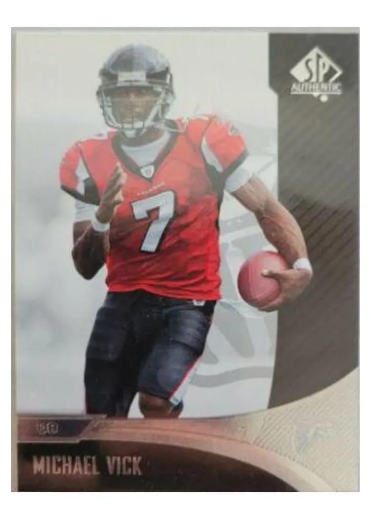2006 SP Authentic Michael Vick #4 card