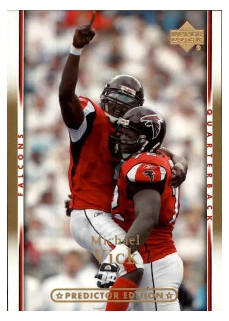 2007 Upper Deck Michael Vick #8 card