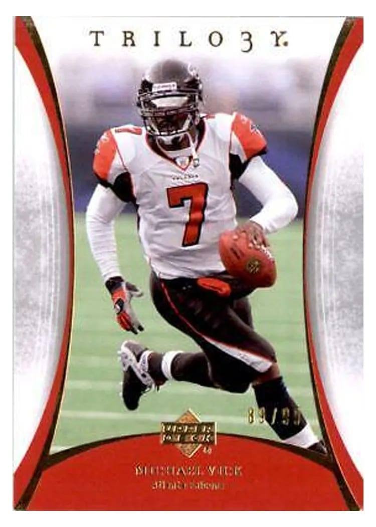2007 Upper Deck Trilogy Michael Vick Gold #5 card