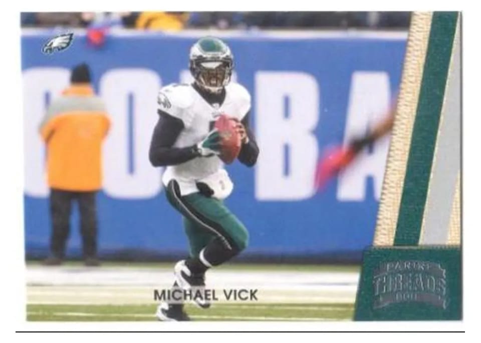 2011 Panini Threads Michael Vick #114 card