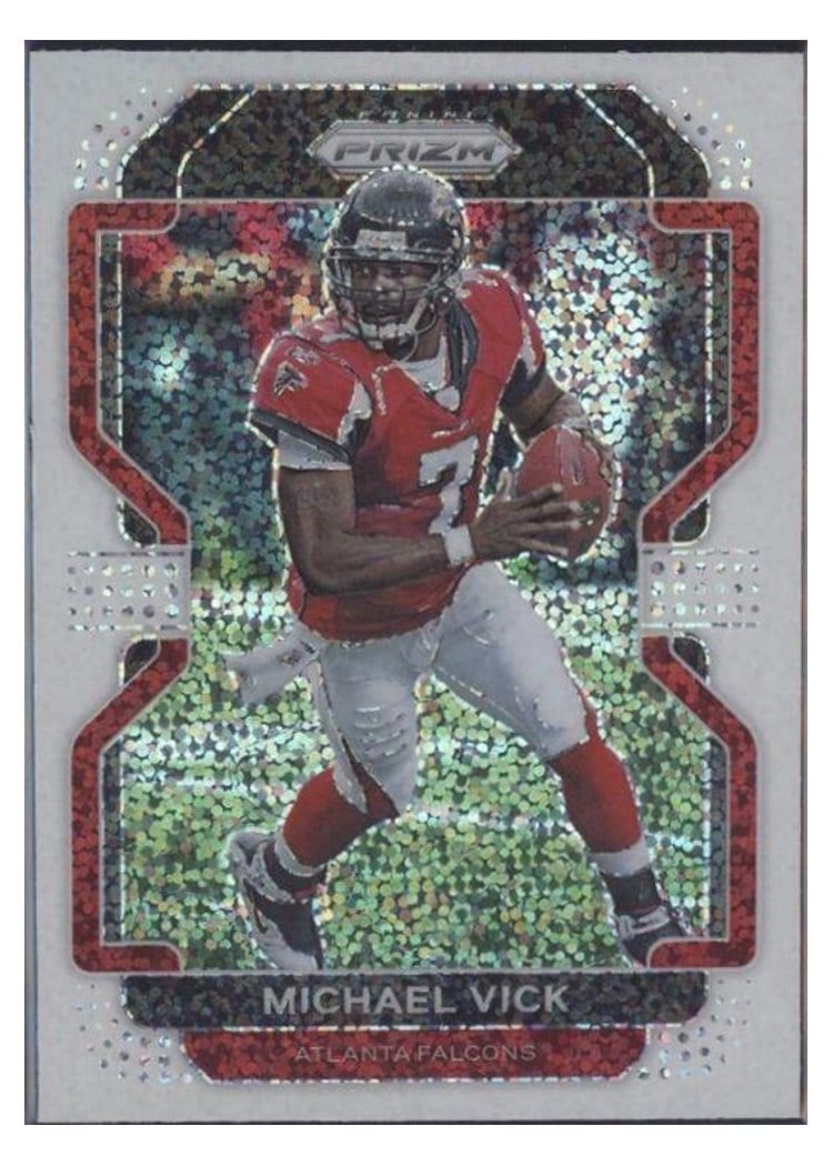 2021 Panini Prizm Base Set Michael Vick White Sparkle Prizm #330 card