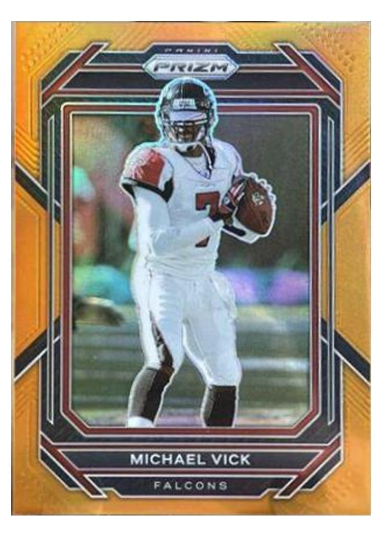 2022 Panini Prizm Base Set Michael Vick Orange #18 card