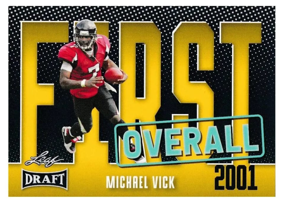 2023 Leaf Draft Michael Vick Gold #9 card