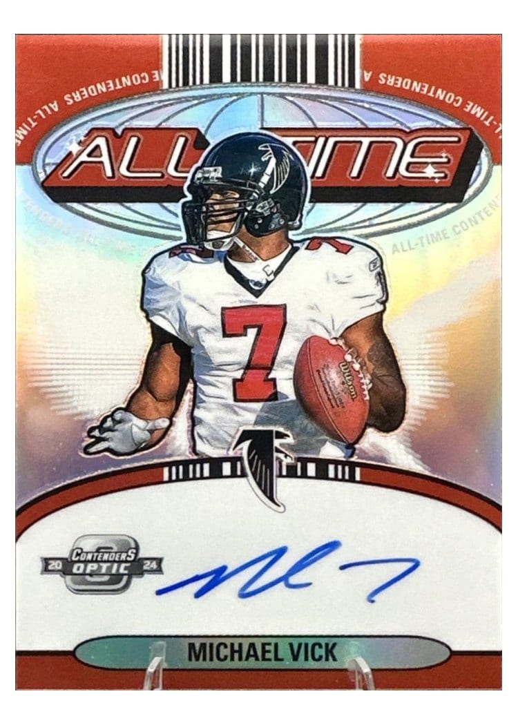 2024 Panini Contenders Optic All-Time Contenders Autographs Michael Vick #3 card
