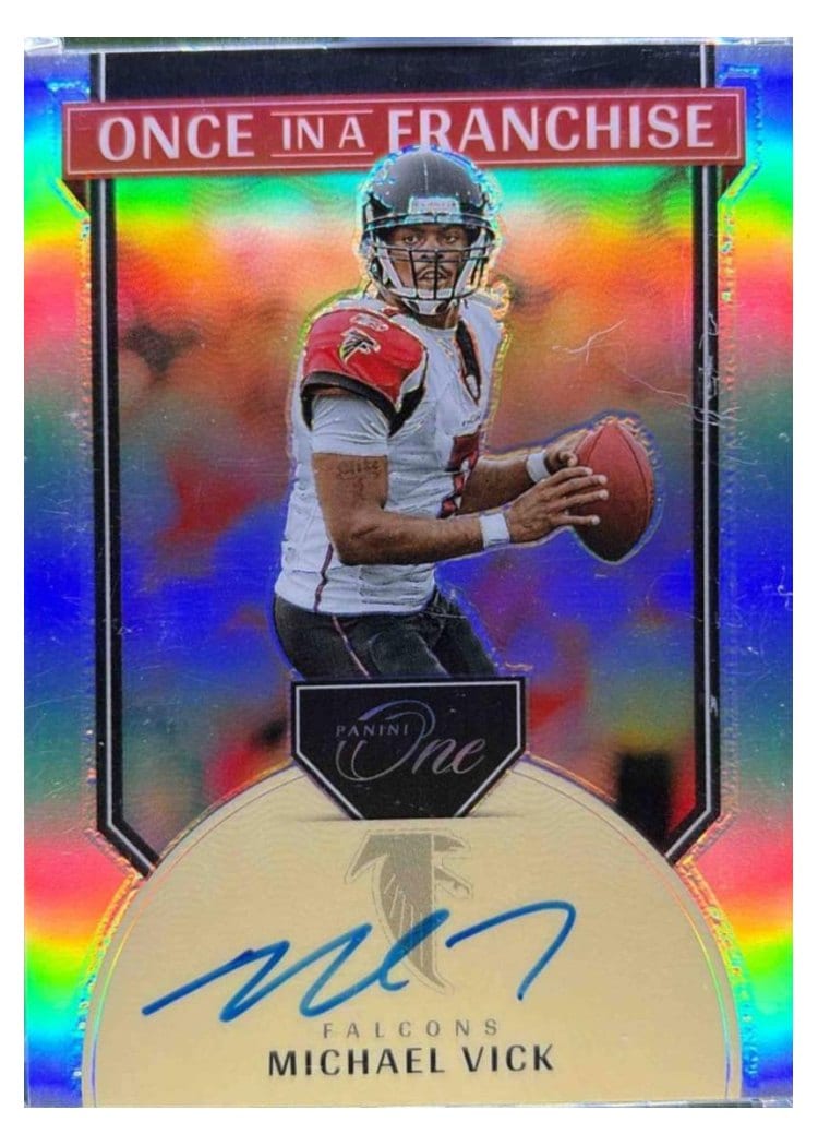 2024 Panini One Once in a Franchise Autographs Michael Vick #352 card